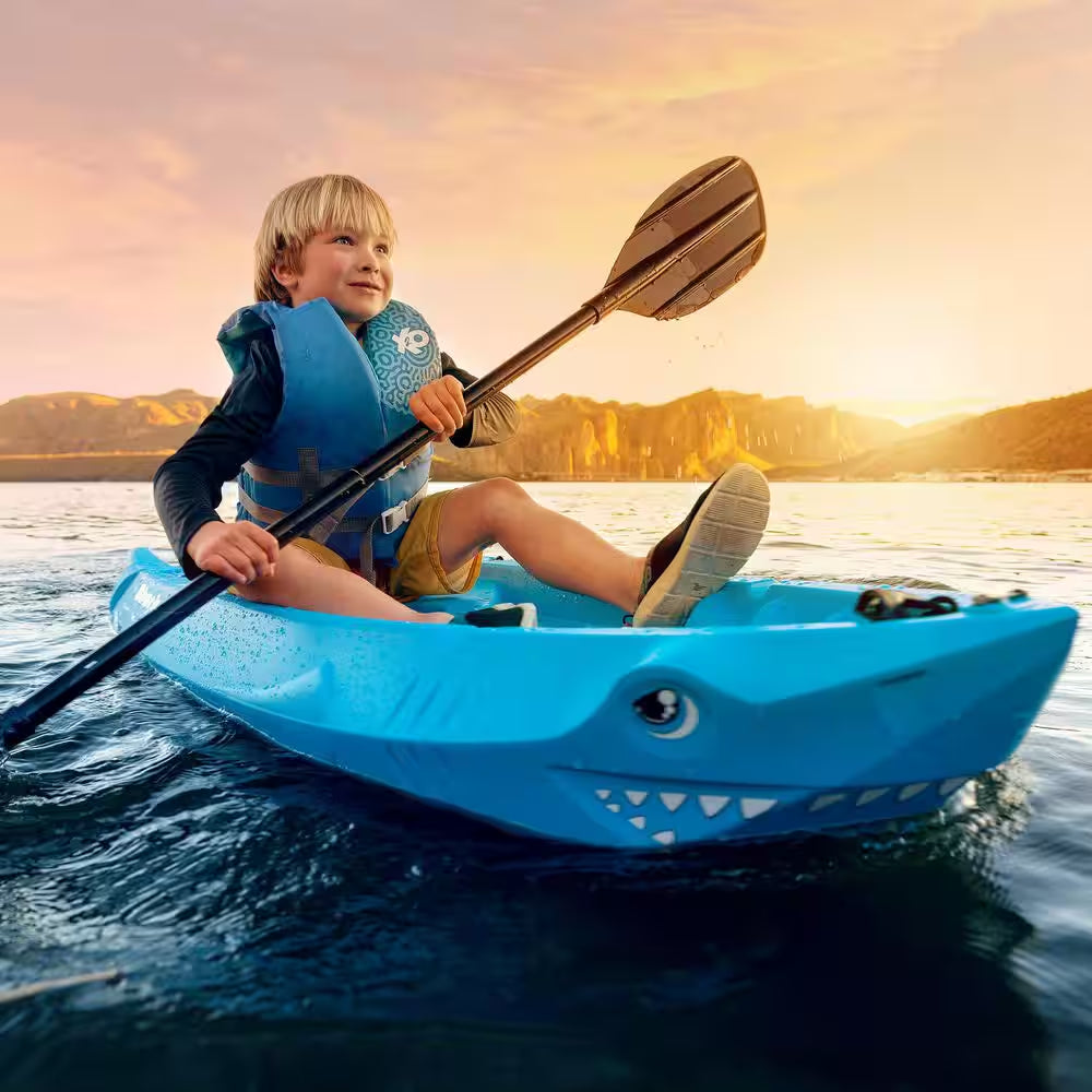 6 Ft. Blue Shark 60 Youth Kayak with Paddle