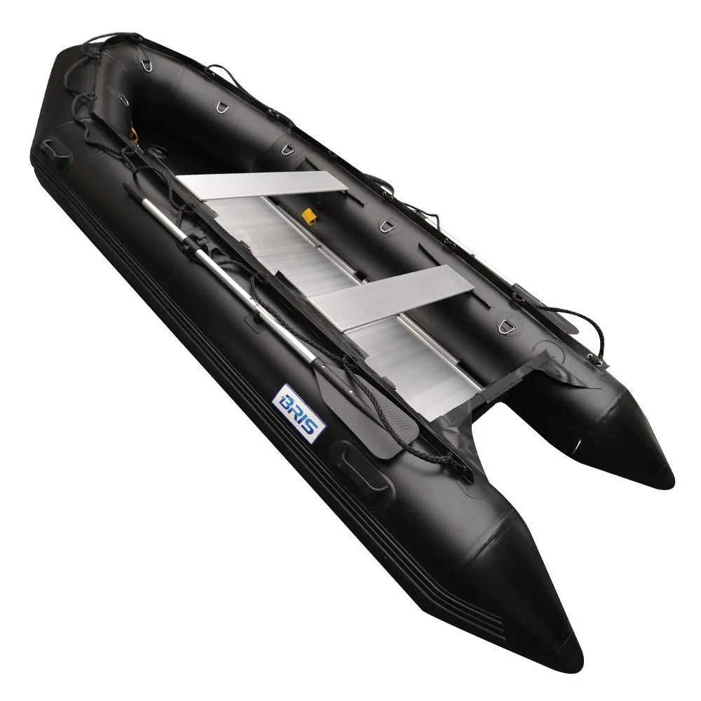 12.5Ft Inflatable Boat Inflatable Fishing Rescue Dive Boat Dinghy Raft Pontoon Boat