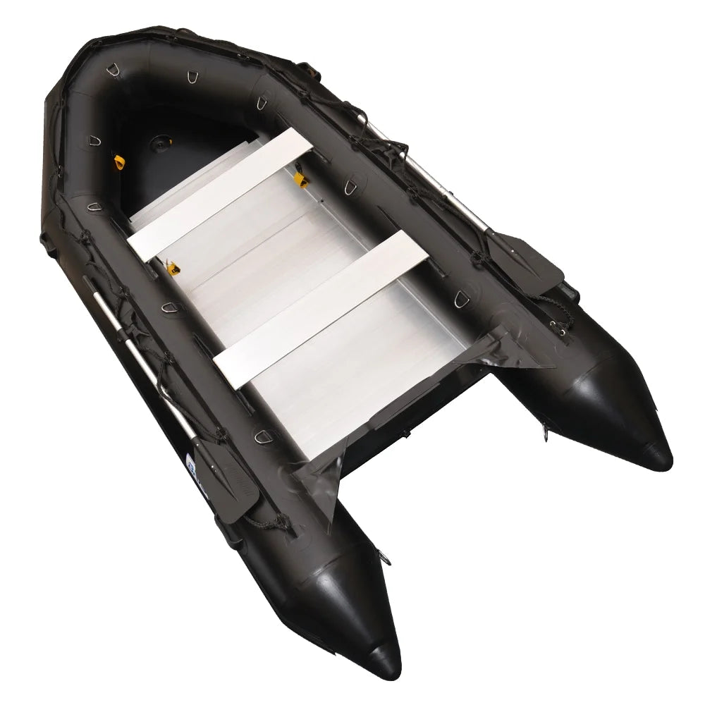 12.5Ft Inflatable Boat Inflatable Fishing Rescue Dive Boat Dinghy Raft Pontoon Boat