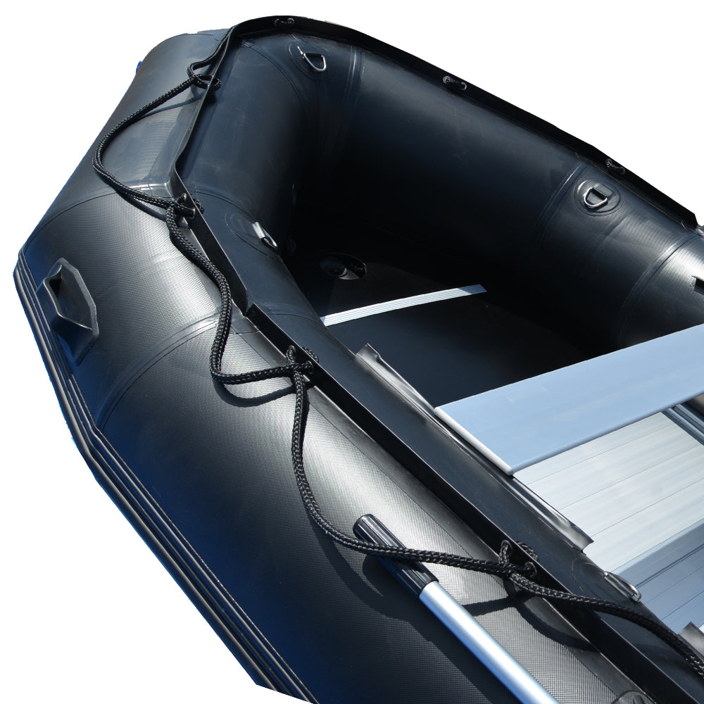 12.5Ft Inflatable Boat Inflatable Fishing Rescue Dive Boat Dinghy Raft Pontoon Boat