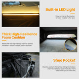 Roof Top Tent Hardshell Rooftop Tent for Van SUV Truck Car Overland Tent Camping for 2-3 Person with Ladder