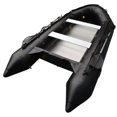 12.5Ft Inflatable Boat Inflatable Fishing Rescue Dive Boat Dinghy Raft Pontoon Boat