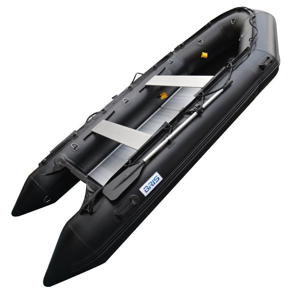12.5Ft Inflatable Boat Inflatable Fishing Rescue Dive Boat Dinghy Raft Pontoon Boat