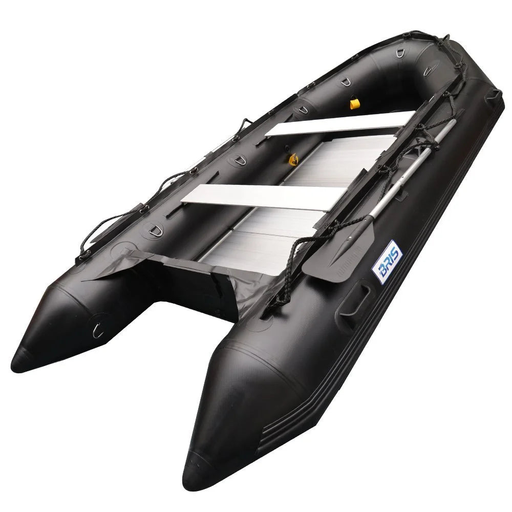 12.5Ft Inflatable Boat Inflatable Fishing Rescue Dive Boat Dinghy Raft Pontoon Boat