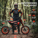Electric Dirt Bike for Teens Adults, 4500W Peak Ebike, 60V 28.8Ah with 50MPH & 60 Miles Electric Mountain Bikes, 14"/12" Off-Road Tire E-Bike, Dual Hydraulic Brakes, Full Suspension, UL2849 Compliant