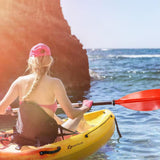 10.2 Ft. Orange Single Sit-On-Top Kayak 1-Person Kayak Boat with Detachable Aluminum Paddle