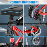26"X4.0 Fat Tire Electric Bike, 624Wh Battery, 48V 500W Ebike Electric Mountain Bike, Cruise Control Mode, Adult E Bikes for Men, LCD Meter, 7-Speed Snow Bike Beach E-Bike for Adults UL2849