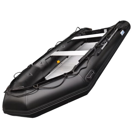 12.5Ft Inflatable Boat Inflatable Fishing Rescue Dive Boat Dinghy Raft Pontoon Boat