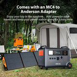 Portable Power Station 6000W with 2X200W Solar Panel, 3600Wh Lifep04 Solar Generator for Home Use, Outdoor Camping, Powermax 6000