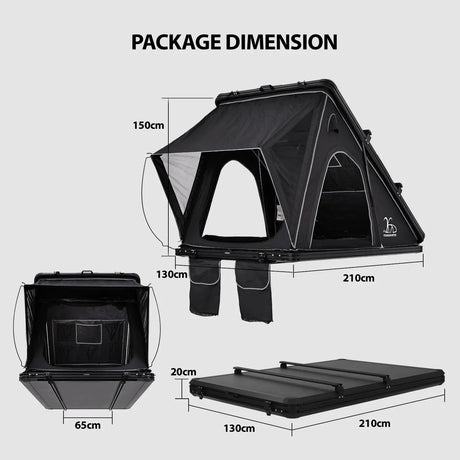 4X4 Camping Car Truck Pop up Triangle Hardshell Rooftop Tent