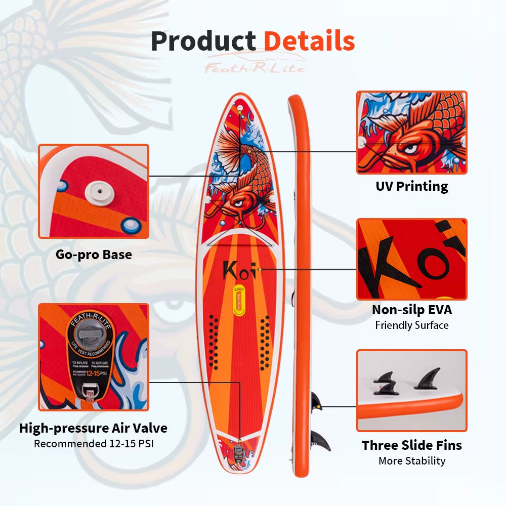 EU Free Shipping Dropshipping Wholesale 11' Stand up Paddle Board Wholesale Surfing Inflatable Board Surfboard Paddleboard SUP