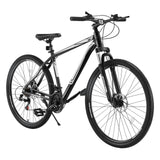 Mountain Bike, 29 inch MTB Bicycle with Front Suspension, 21 Speeds SHIMANO Twist Shifting, Comfort Saddle, Dual Disc Brakes, Aluminum Alloy Frame, Adult Sport Cycling Bicycle Trail Snow