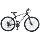 Mountain Bike, 29 inch MTB Bicycle with Front Suspension, 21 Speeds SHIMANO Twist Shifting, Comfort Saddle, Dual Disc Brakes, Aluminum Alloy Frame, Adult Sport Cycling Bicycle Trail Snow