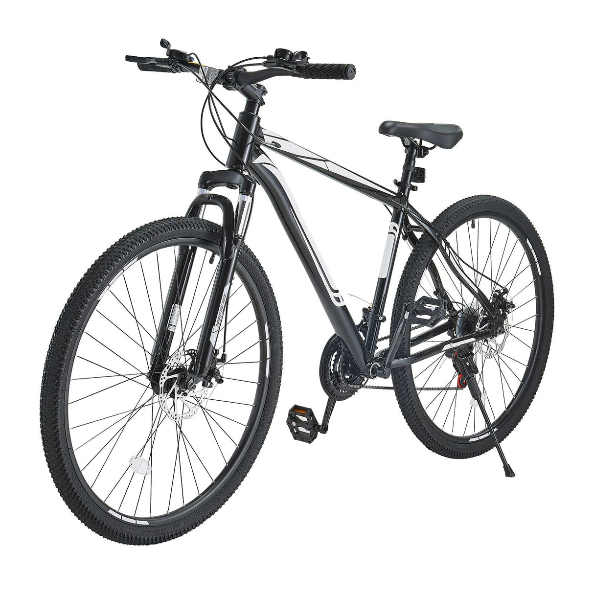 Mountain Bike, 29 inch MTB Bicycle with Front Suspension, 21 Speeds SHIMANO Twist Shifting, Comfort Saddle, Dual Disc Brakes, Aluminum Alloy Frame, Adult Sport Cycling Bicycle Trail Snow
