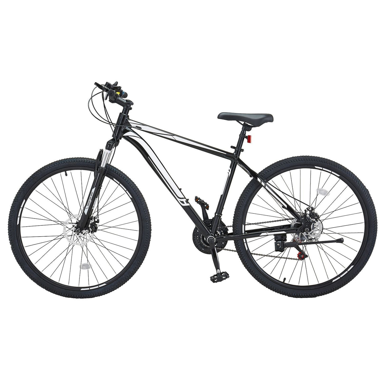 Mountain Bike, 29 inch MTB Bicycle with Front Suspension, 21 Speeds SHIMANO Twist Shifting, Comfort Saddle, Dual Disc Brakes, Aluminum Alloy Frame, Adult Sport Cycling Bicycle Trail Snow