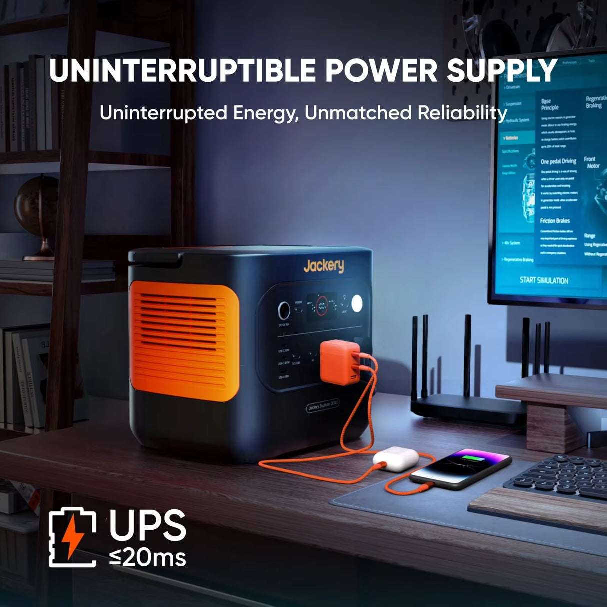 Explorer 2000V2 Portable Power Station with 200W Solar Panel,Solar Generator for Camping, Hiking, and Outdoor Energy Use