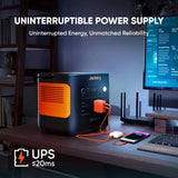 Explorer 2000V2 Portable Power Station with 200W Solar Panel,Solar Generator for Camping, Hiking, and Outdoor Energy Use