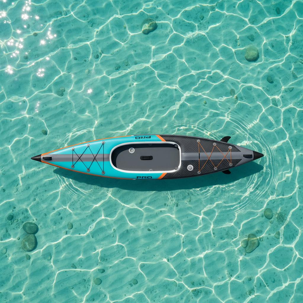 Inflatable Kayak Factory Custom Fishing Canoe Drop Stitch Rowing Solo UV Inflatable Kayak Boats with Detachable Fin