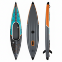 Inflatable Kayak Factory Custom Fishing Canoe Drop Stitch Rowing Solo UV Inflatable Kayak Boats with Detachable Fin